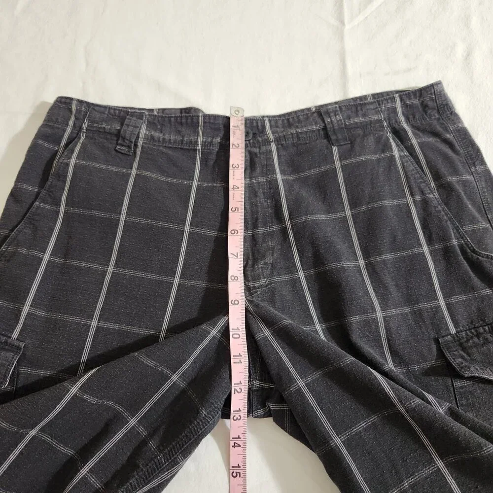 North Face Rainier Surplus Shorts Men's 36 Black Cotton Twill Cargo Slash Pocket
